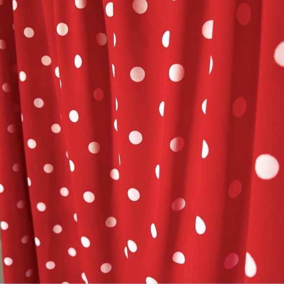 Susan Graver Red White Stripe Polka Dot Blouse Plus Size Women’s 2X - Picture 8 of 9